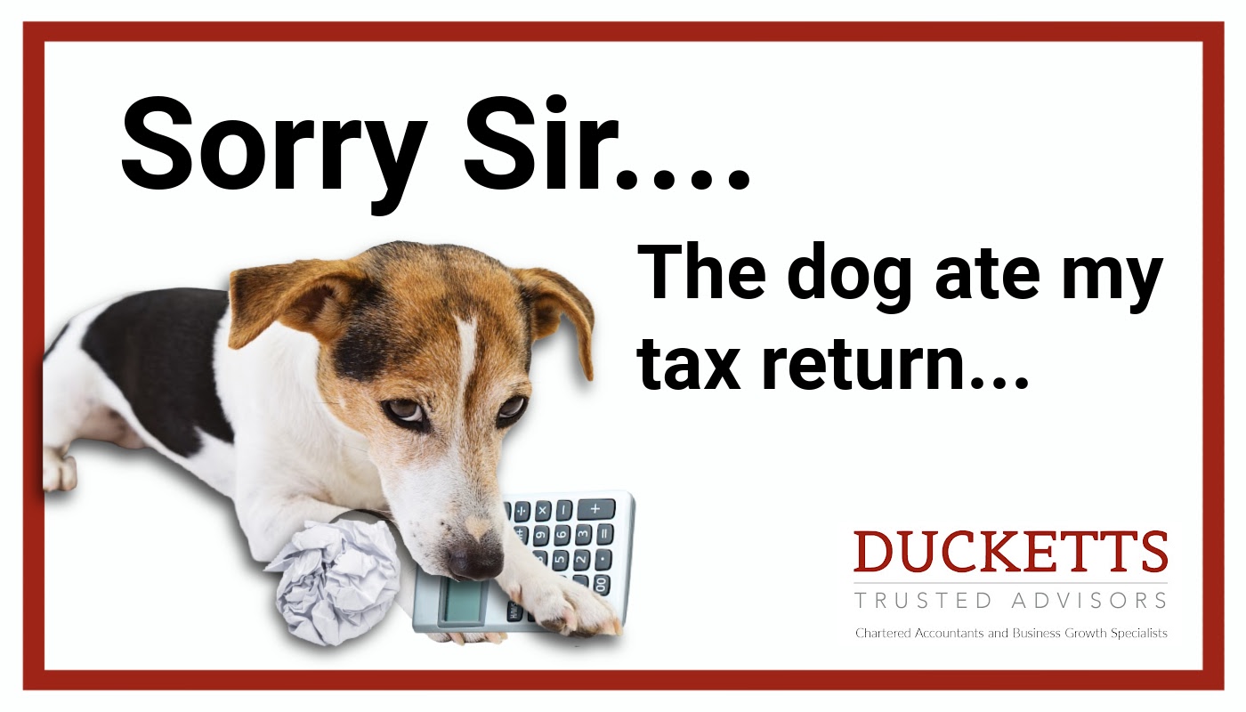 Sorry Sir, the dog ate my tax return
